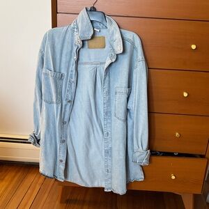 H&M Light Blue Denim Shirt